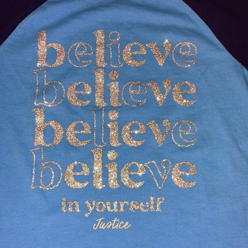 Girls Justice Long Sleeve Shirts & Leggings Tie Dye 3-Piece Size M